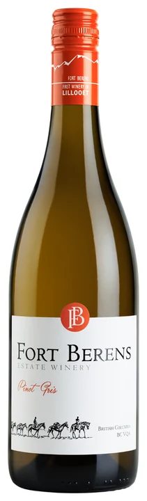 Fort Berens Pinot Gris full bottle with orange cap and white label